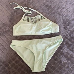 Target Xhilaration brand mint green swim set